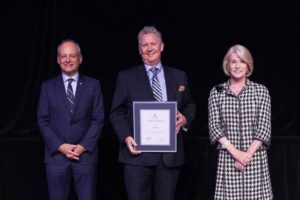Arbor Awards 2018 David Plant with U of T President and U of T Chancello